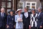 Utrecht 6 juli 2000
Prins Bernhard Jr en Prinses Annette Sekreve trouwen voor de wet in Utrecht.
samen met hun ouders
Pieter v Vollenhoven en Prinses Margriet