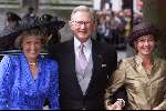 Utrecht 8 juli 2000
Trouwen  Prins Bernhard Jr en Annette Sekreve in domtoren in Utrecht.
Pieter van Vollenhoven met Prinses Margriet en de moeder van Prinses Annette Sekreve