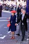 Den Haag 19 mei 2001
Laurentien Brinkhorst en Prins Constantijn trouwen voor de kerk.
Prinses Margriet met Pieter v Vollenhoven