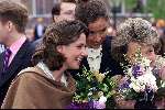 Leiden, 29 april 2000
Koninginnedag 2000
Prinses Margriet met haar twee schoondochters Prinses Marilene en Prinses Annette Sekreve