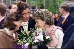 Leiden, 29 april 2000
Koninginnedag 2000
Prinses Margriet met haar twee schoondochters Prinses Marilene en Prinses Annette Sekreve