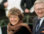 Amsterdam, 31 januari 1998
Prinses Margriet met haar man Pieter v Vollenhoven bij het feest van Koningin Beatrix tgv haar 60e verjaardag.