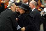 Delft 15 oktober 2002
Begrafenis Prins Claus.
Prinses Margriet, Prins Bernhard en Prinses Irene
