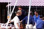 Muiden 04-07-1999 
Prinses Marilene en Prins Maurits
Achter het roer Koningin Beatrix