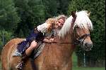 Gulpen 21 juli 2002
Vivian Reys 
met paard