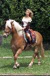 Gulpen 21 juli 2002
Vivian Reys 
met paard