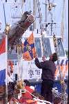 Muiden 6 mei 2001
Koningin Beatrix 
De vlag van de koningin word gehesen
