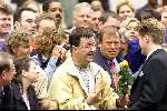 Utrecht 8 juli 2000
Trouwen  Prins Bernhard Jr en Annette Sekreve in domtoren in Utrecht.
Prins  Pieter Christiaan met publiek