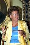 Noordwijk 10 september 2000
Uitreiking CD  van Prinses Cristina met een glaasje champagne