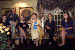 Noordwijk 10 september 2000
Uitreiking CD  van Prinses Cristina met een glaasje champagne