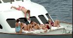 Porte Ercole 8 juli 2004
Prinses Irene Prinses Margriet en Prins Floris met Aimee op de Jumbo VI