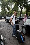 Amsterdam 8 juni 2004
Andy v d Meyde bij vertrek Nederlands elftal naar Portugal.