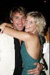 Amsterdam 17 juni 2004
Feestje Playboy in convention Center.
Anouska Wink met model  Mike