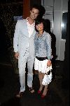 Amsterdam 17 juni 2004
Feestje Playboy in convention Center.
Arie Boomsma met vriendin
