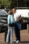 Amsterdam 8 juni 2004
Arjen Robben   met zijn vriendin bij vertrek Nederlands elftal naar Portugal.