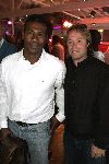 Bloemendaal 2 juni 2004
Feestje Jacky bij strandtent Vroeger.
Aron Winter en Danny Muller