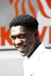 Amsterdam 8 juni 2004
Clarence Seedorf bij vertrek Nederlands elftal naar Portugal.