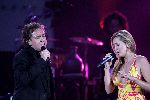 Rotterdam 10 juni 2004
Marco Borsato in de kuip. 
Do zangeres met Marco