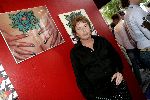 Amsterdam 6 juni 2004
Expositie  stip gallery in amsterdam.
Edwin Jansen met Tatoeage van zijn vriendin