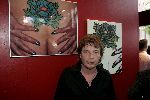 Amsterdam 6 juni 2004
Expositie  stip gallery in amsterdam.
Edwin Jansen met Tatoeage van zijn vriendin