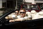 Amsterdam 8 juni 2004
Gordon met zijn vriend Jacob v Rozelaar in BMW 645 cabrio