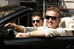 Amsterdam 8 juni 2004
Gordon met zijn vriend Jacob v Rozelaar in BMW 645 cabrio