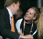 Amsterdam 23 juni 2004
Olympische fakkel in Amsterdam. 
Prins Willem Alexander Inge de Bruijn