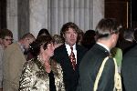 Amsterdam 24 juni 2004
Prins Bernhard en Koningin Beatrix bij uitreiking zilveren anjers  in paleis op de dam. Jacob Gelt Dekker