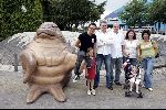 Harderwijk 28 juni 2004
Premiere show in dolfinarium. 
Jamai Idols met familie