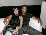 Amsterdam 17 juni 2004
Feestje Playboy in convention Center.
Jennifer de Jong met haar man Mike Klewel