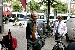 Amsterdam 30 juni 2004
Jop Ubbens (direkteur Christie's)op de cornelis schuytstraat.