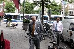 Amsterdam 30 juni 2004
Jop Ubbens (direkteur Christie's) op de cornelis schuytstraat.