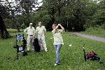 Amsterda 26 mei 2004
Golfwedstrijd  in vondelpark met oa 
Josefine v Asdonk en Stephen Lovey