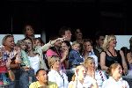 Rotterdam 14 juni 2004
  Marco Borsato in de kuip. Leontine Borsato met Jada en Vivian Reys met Senna