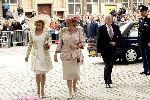Den Haag 12 juni 2004
Doop Prinses Amalia in grote kerk Den Haag.
Koningin Beatrix met moeder en vader van Maxima .
Jorge Zorreguieta en Mraia Del Carmen.