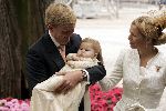 Den Haag 12 juni 2004
Doop Prinses Amalia in grote kerk Den Haag.
Prins Willem Alexander met prinses Amalia en Maxima