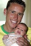 Kapellen 30 juni 2004
Mikai Boogerd met Michael Boogerd en Nerena Boogerd