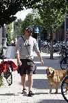 Amsterdam 16 juni 2004
Mike Starink met hond
