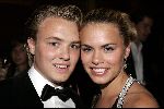 Amsterdam 1 juni 2004
Premiere Harry Potter in Tuschinski .
Nicolette v Dam met broer.