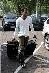 Amsterdam 8 juni 2004
Patrick Kluivert bij vertrek Nederlands elftal naar Portugal.