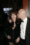 Amsterdam 17 juni 2004
Feestje Playboy in convention Center.
Ellen ten Damme met Peter Klashorst kussend