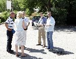 Tavernelle 9 juli 2004
Fotomoment op vakantie bij Prins Willem Alexander Maxima en prinses Amalia.  
Peter v d Vorst Jan Kees Emmer