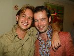 Amsterdam 22 september 2003
Premiere in de wolken met Johnny Kraaykamp jr en laus steenbeeke in het nieuwe de la mar theater
Peter v d Vorst met vriend