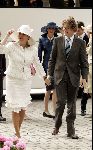 Den Haag 12 juni 2004
Doop Prinses Amalia in grote kerk Den Haag.
Prinses Annette en Prins Bernhard jr