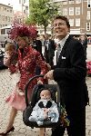 Den Haag 12 juni 2004
Doop Prinses Amalia. 
Prins Constantijn met Prinses Laurentien en kinderen.