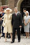 Den Haag 12 juni 2004
Doop Prinses Amalia in grote kerk Den Haag.
Prins Filip van Belgie en zijn vrouw Prinses Mathilde