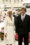 Den Haag 12 juni 2004
Doop Prinses Amalia in grote kerk Den Haag.
Mabel Wisse Smit en Prins Friso