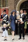 Den Haag 12 juni 2004
Doop Prinses Amalia in grote kerk Den Haag.
Prins Maurits met zoontje Lucas v Vollenhoven en Prinses Marilene en Prinses Anna