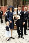 Den Haag 12 juni 2004
Doop Prinses Amalia. 
PrinsMaurits en prinses Marilene met kinderen.