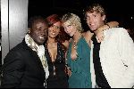 Amsterdam 17 juni 2004
Feestje Playboy in convention Center.
Anouska Wink met model  Mike en regilio Tuur